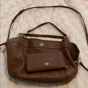 Leather purse and wallet